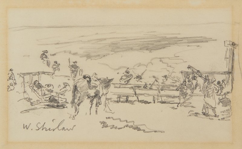 Sketch made on Indian Reservation, Montana