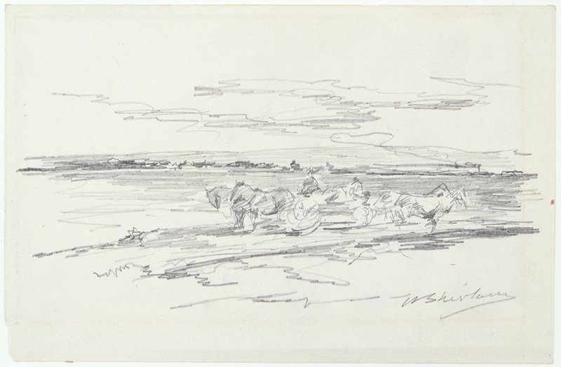 Sketch made on Indian Reservation, Montana