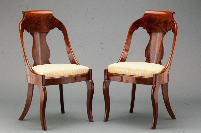 Empire chair, one of a pair