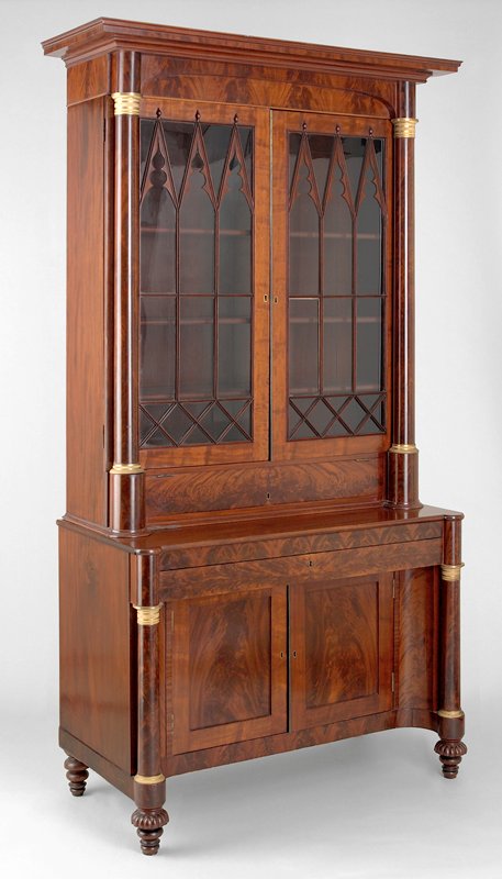 Desk and bookcase