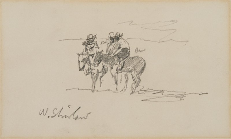 Sketch made on Indian Reservation, Montana