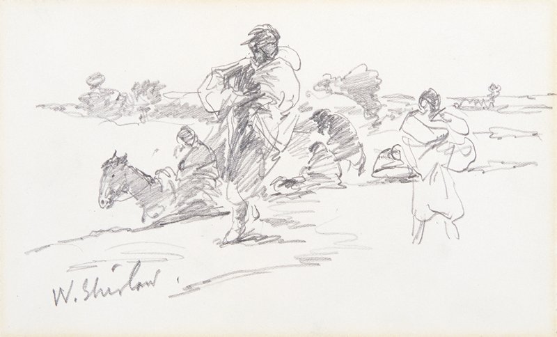 Sketch made on Indian Reservation, Montana