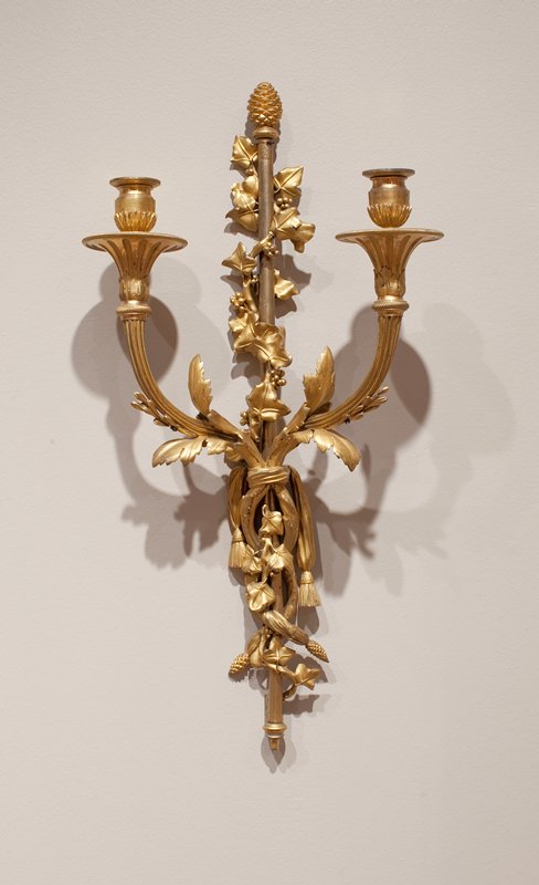 Wall sconce, one of a pair