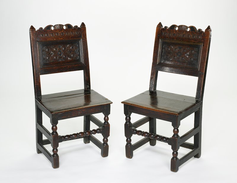Chair, one of a pair