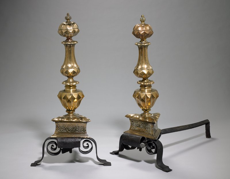 Andiron, one of a pair