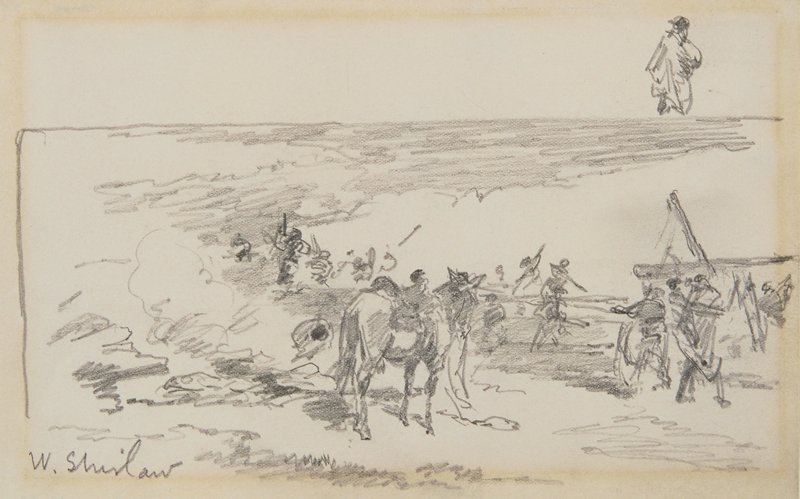 Sketch made on Indian Reservation, Montana