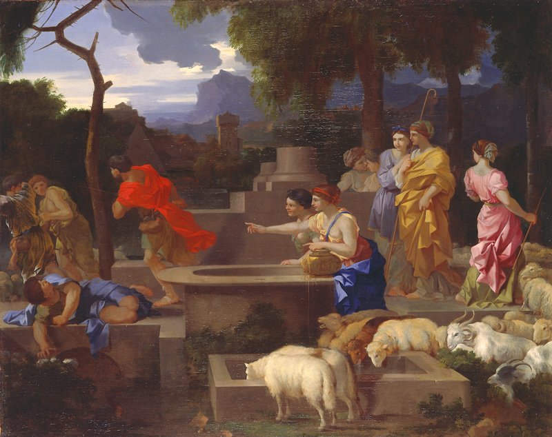 Moses Defending the Daughters of Jethro