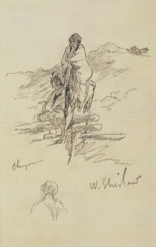 Sketch made on Indian Reservation, Montana