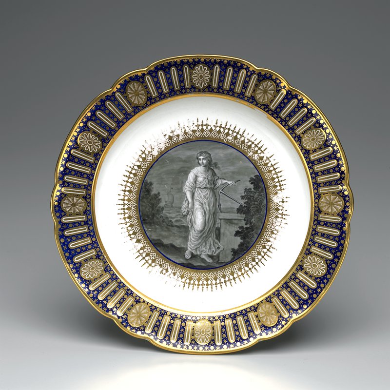 Plate from the Hope dinner service