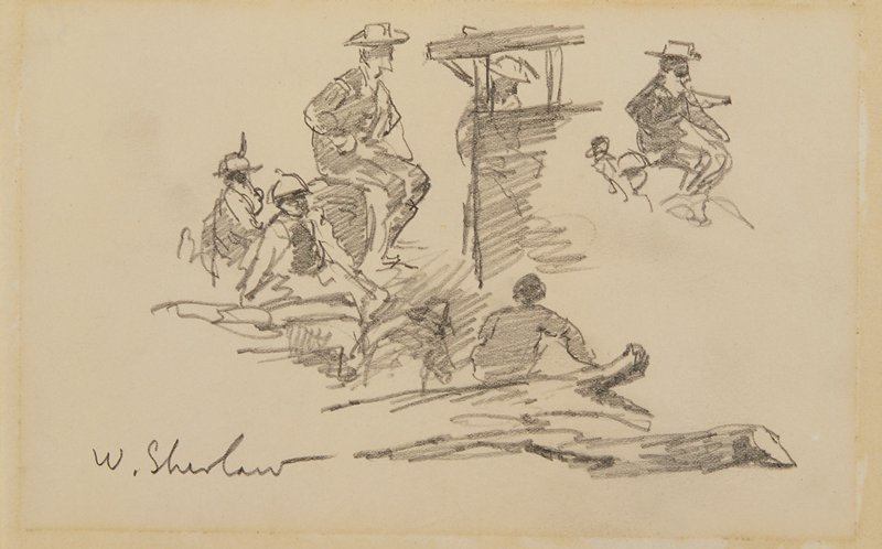 Sketch made on Indian Reservation, Montana