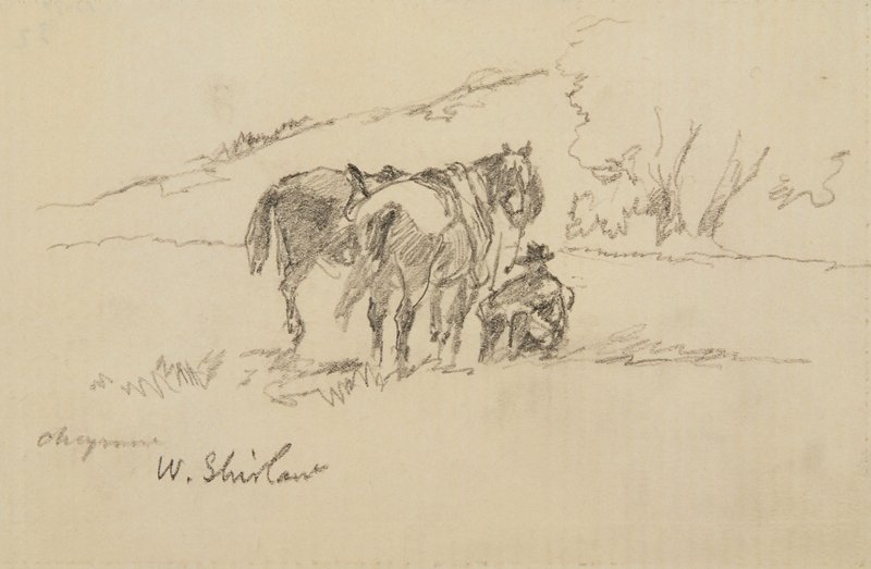 Sketch made on Indian Reservation, Montana
