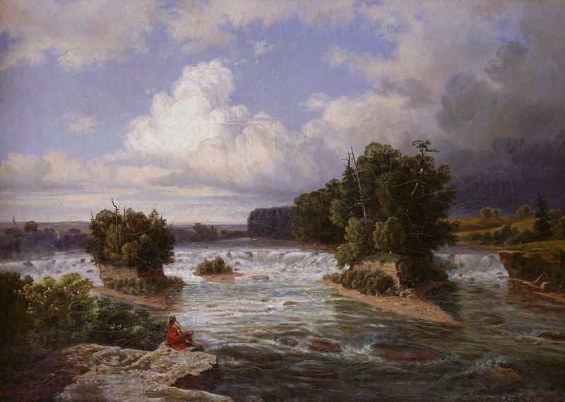 St. Anthony Falls as It Appeared in 1848