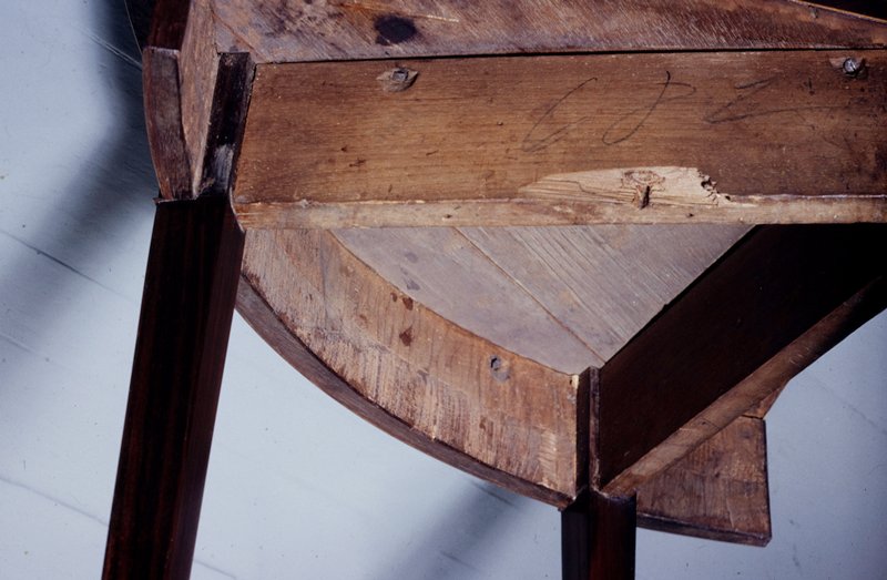 Corner Table, one of a pair