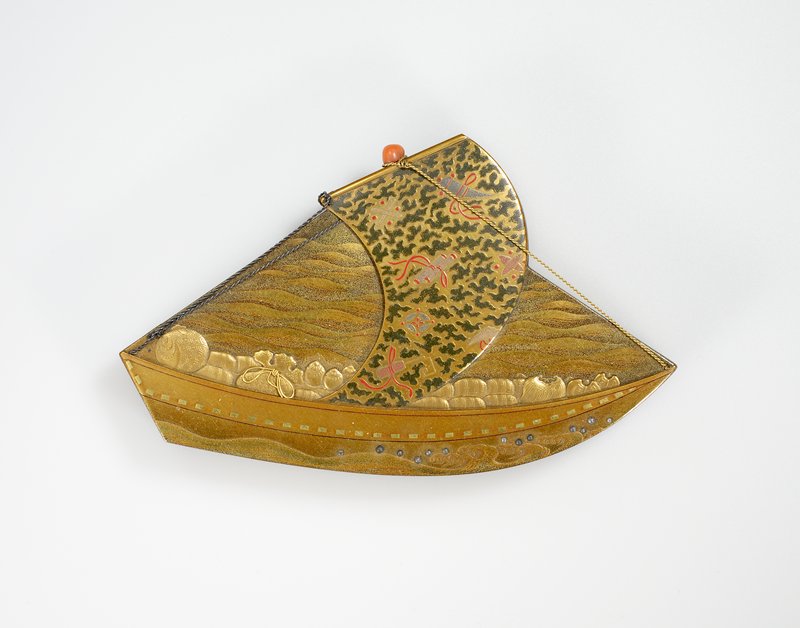 Incense box in the shape of a treasure ship