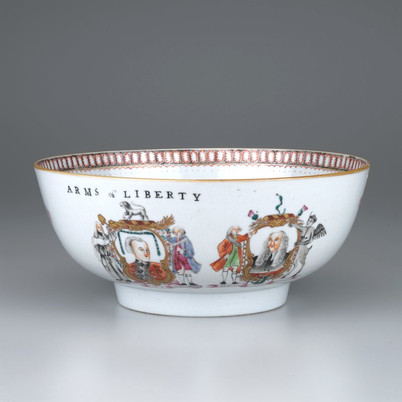 “Arms of Liberty” punch bowl