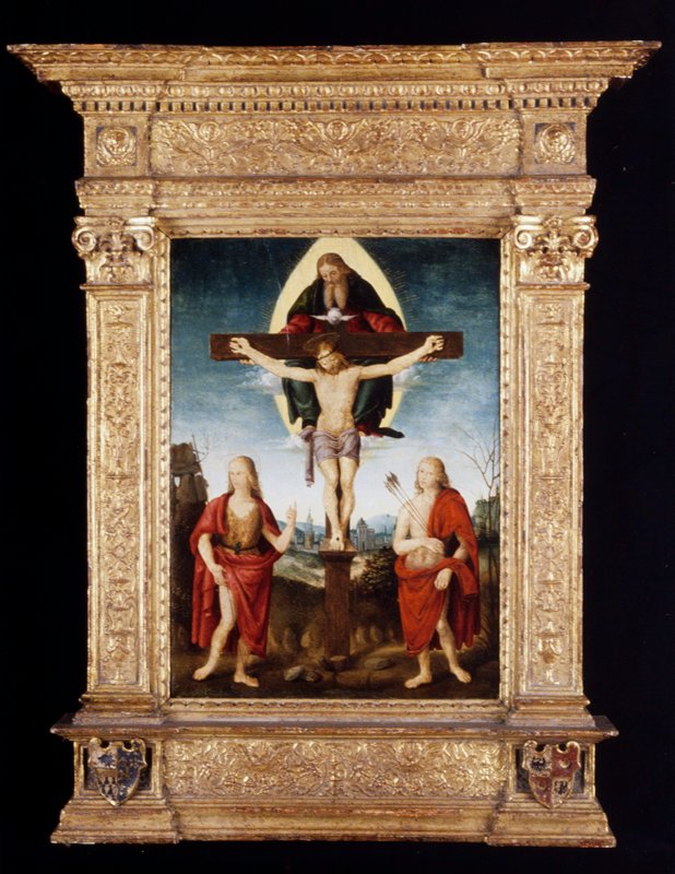 The Holy Trinity with Saint John the Baptist and Saint Sebastian