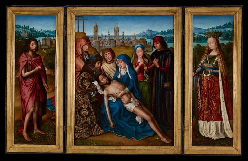 Lamentation with Saint John the Baptist and Saint Catherine of Alexandria