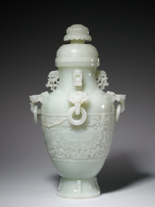 Covered vase
