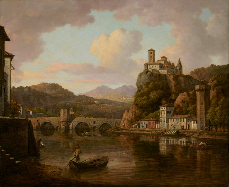 Castle on the Rhône River, France