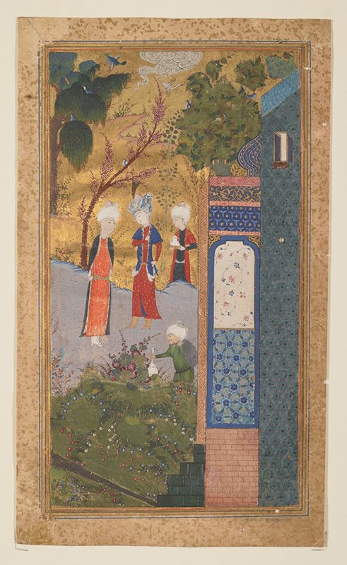 Garden Scene with Princes and Attendants