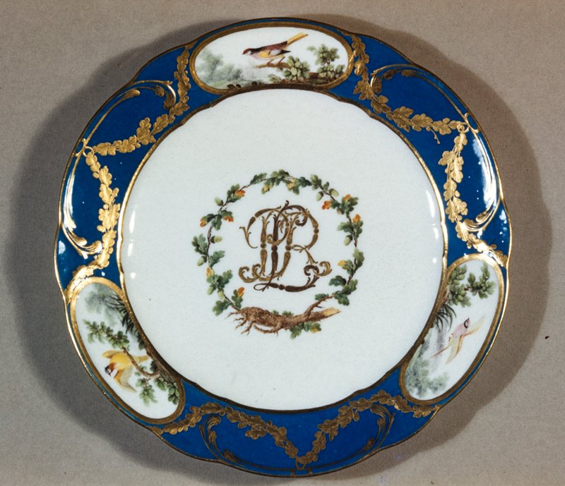 Dinner plate from the Rohan service