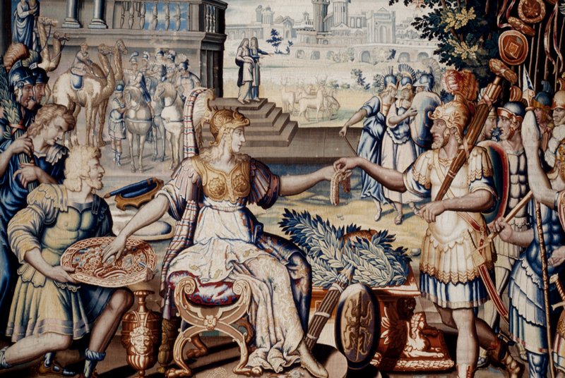 The Queen Distributing the Booty