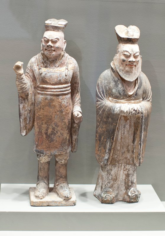 Tomb figurine, one of pair