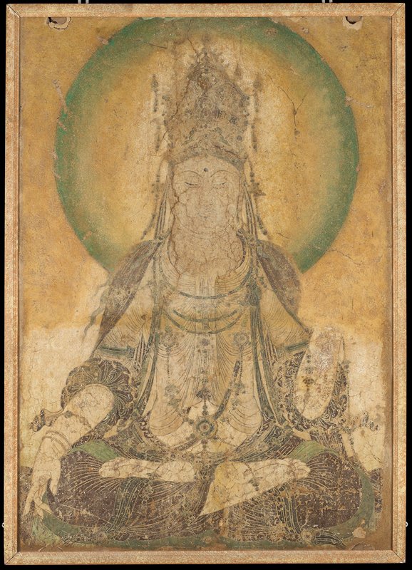 Avalokiteshvara Bodhisattva (Guanyin), from a set of Avalokiteshvara Bodhisattva and Flying Celestials