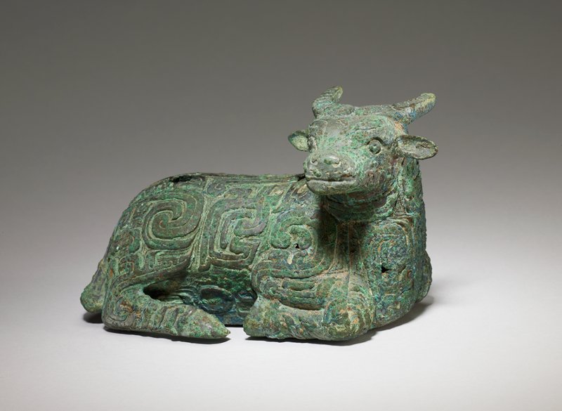 Recumbent water buffalo