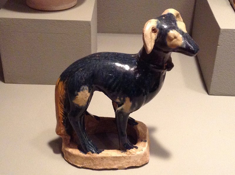 Tomb figure of a standing dog