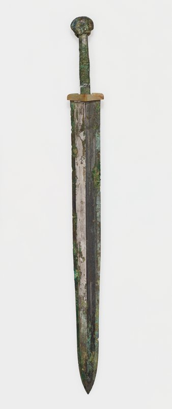 Sword with jade guard