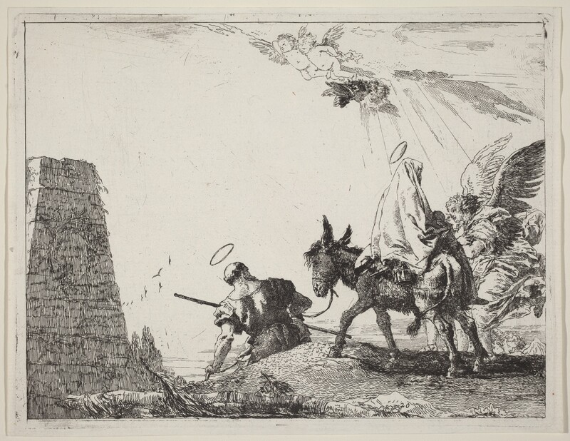 The Flight with Obelisk at the Left