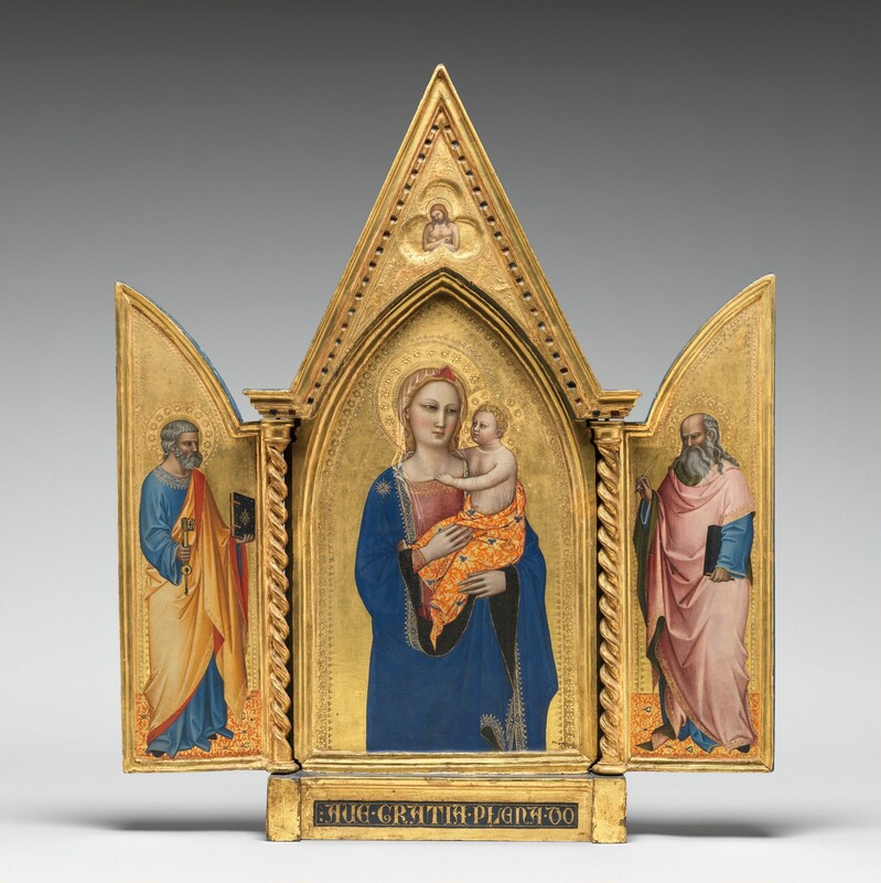 Madonna and Child, with the Man of Sorrows [middle panel]