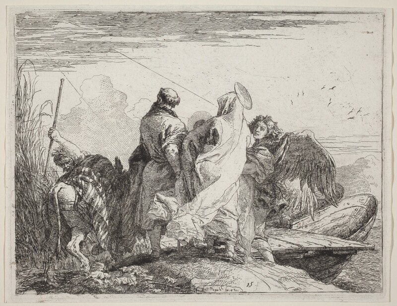 The Holy Family Preparing to Embark