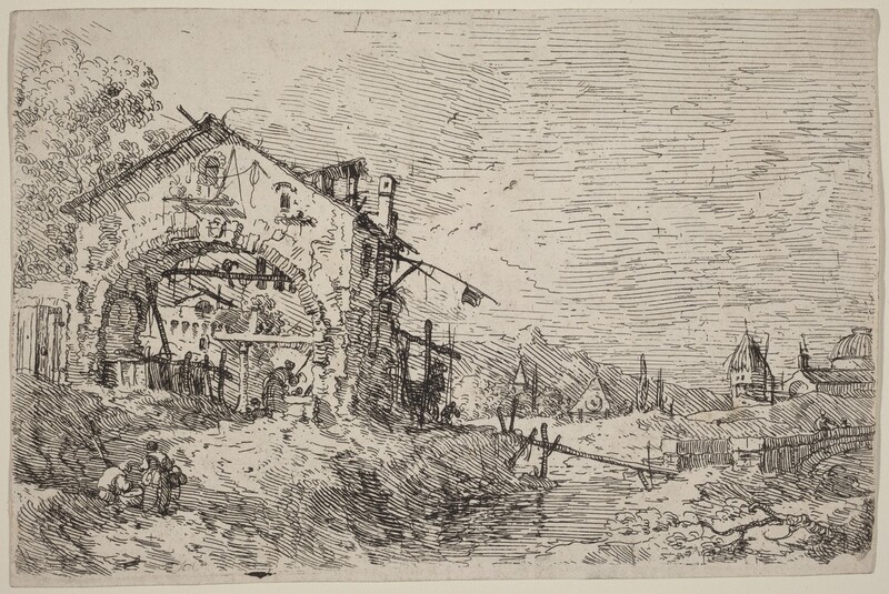 Landscape with a Woman at a Well