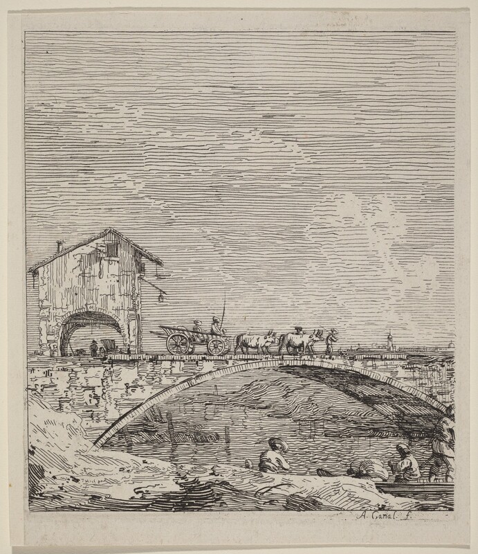 The Wagon Passing Over a Bridge