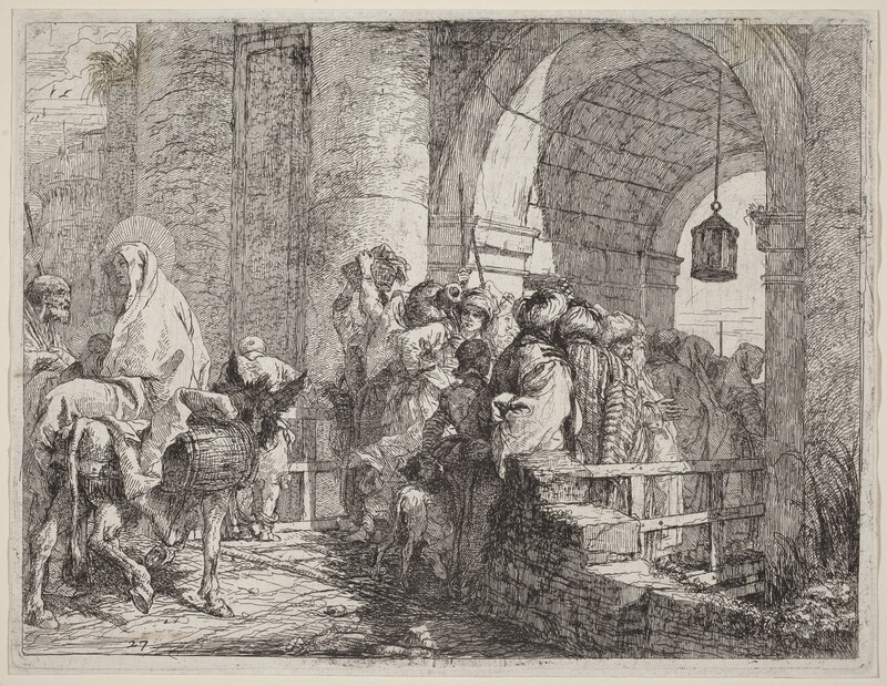 The Holy Family Arriving at a City Gate