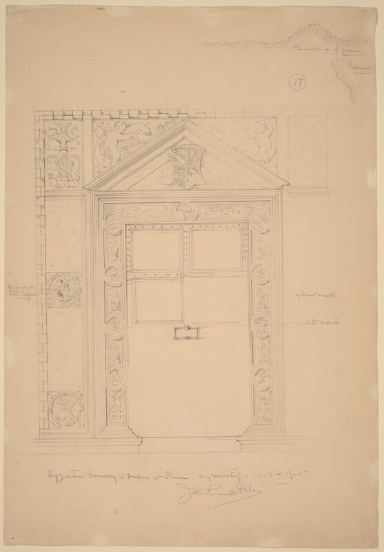 Byzantine Doorway with Duomo, Rimini