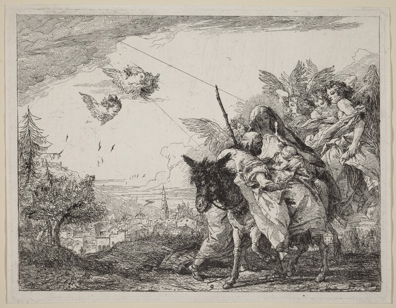 Joseph, Standing, Adores the Child