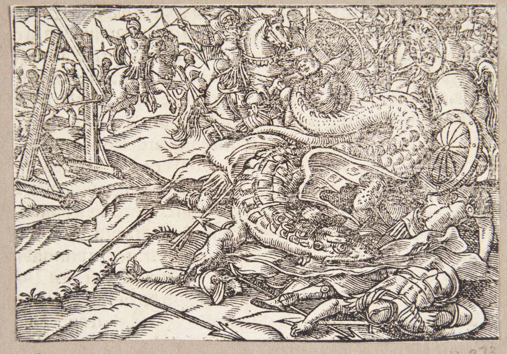 Marcus Atilius Regulus dræber en serpent i Afrika