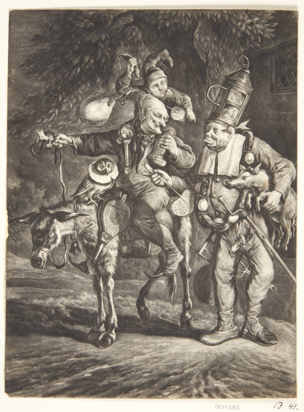 Vi er syv. Tre tosser, en ugle, et æsel og en gris