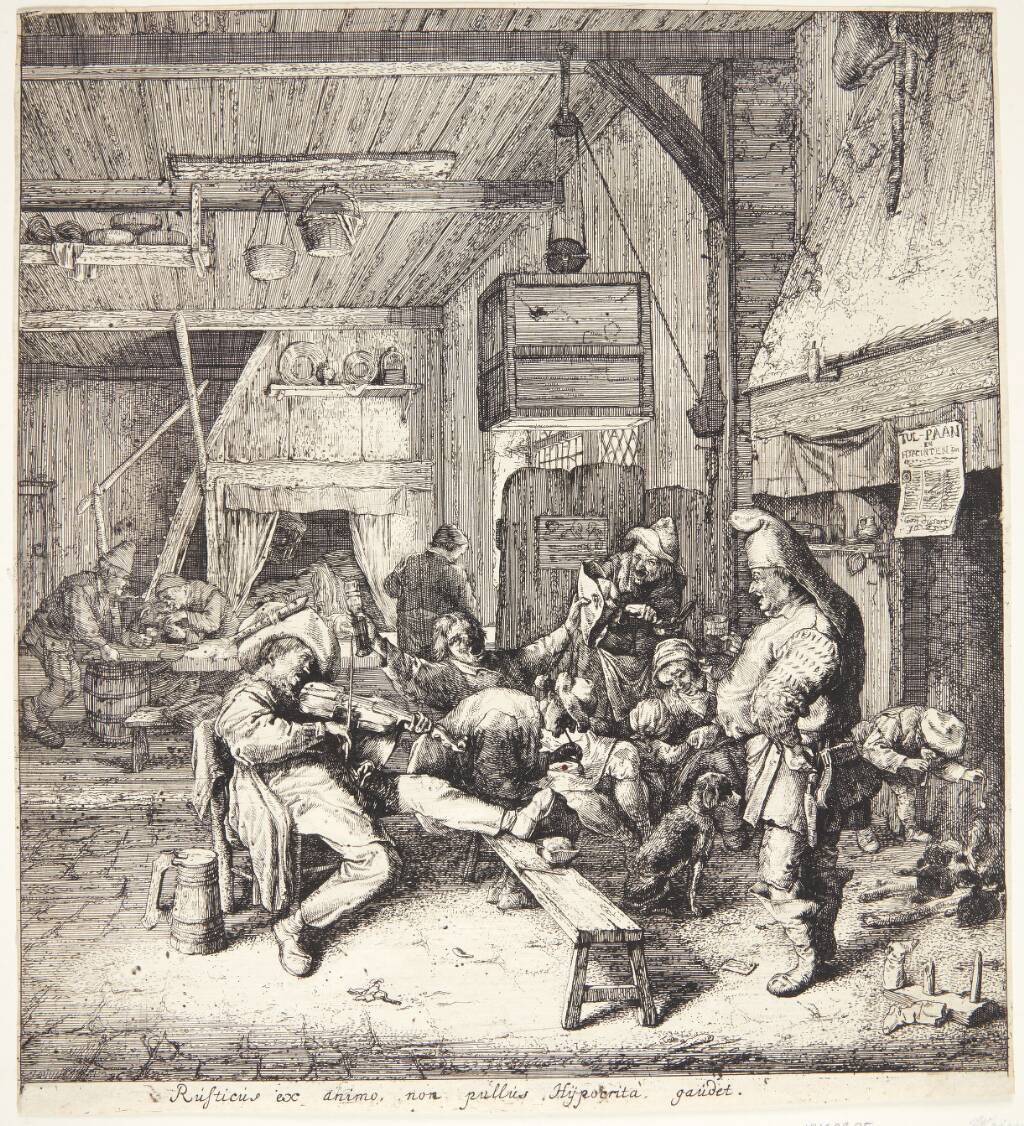 Fiolspiller i en krostue