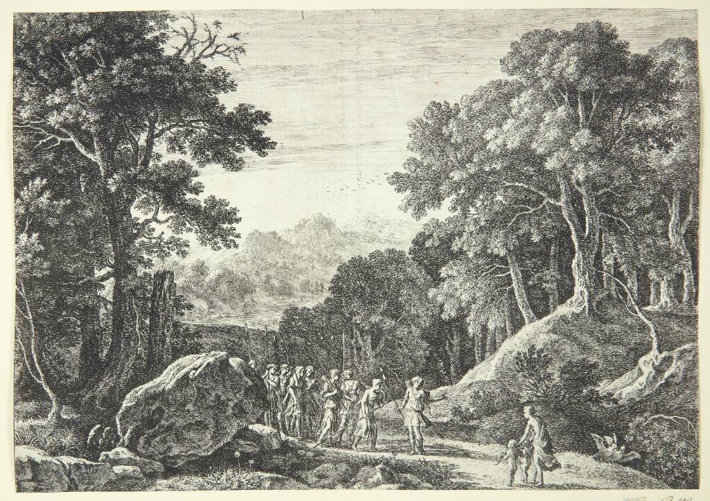 Venus tilbyder Diana at vælge mellem Amor og Adonis