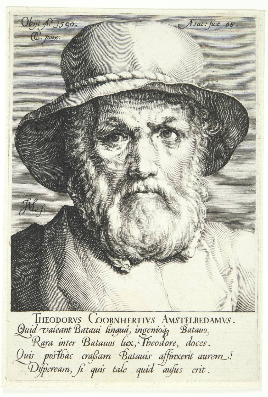 Portræt af Dirck Volkertsz. Coornhert
