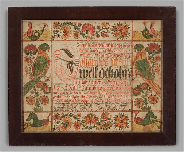 Birth and Baptismal Certificate