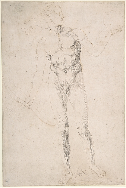 Standing Male Nude Holding a Bow ("Poynter Apollo")