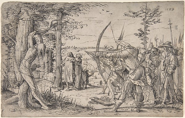 The King's Sons Shooting at Their Father's Corpse