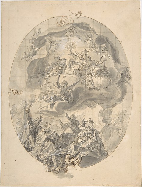 Veneration of the Eucharist by the Peoples of the World (Allegories of the Four Continents)