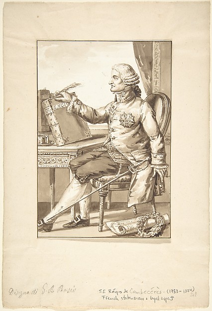 Portrait of J. J. Régis de Cambecérès