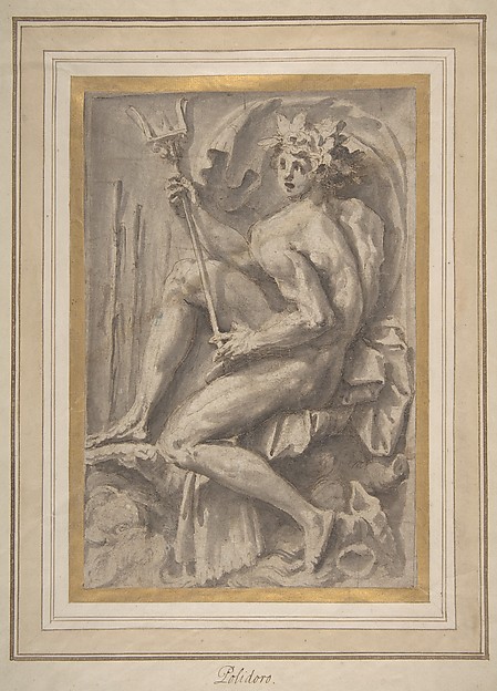 Seated Triton